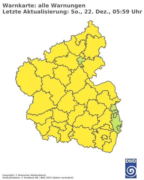 Aktuelle Wetterwarnungen für  Mainz-Bingen und Stadt Mainz